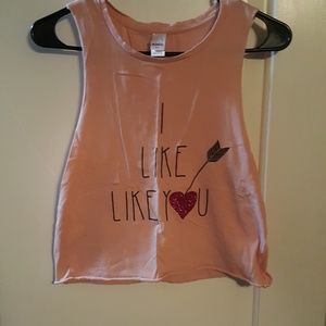 Pink Crop Top